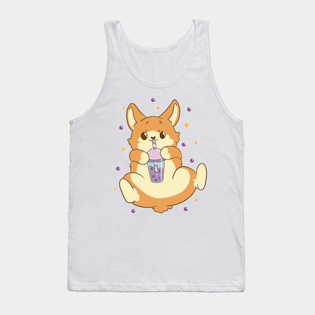 Dog Bubble Tea Tank Top by LindenDesigns